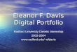 Eleanor F. Davis Digital Portfolio Radford University Dietetic Internship 2003-2004efdavis