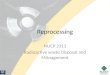 Reprocessing NUCP 2311 Radioactive waste Disposal and MAnagement 1