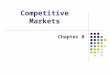 Competitive Markets Chapter 8. In this Chapter… 8.1. How the Industry in a Perfectly Competitive Market Works? The difference between firms and industries