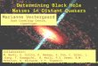 Marianne Vestergaard Dark Cosmology Centre, Copenhagen First Galaxies, Quasars, and GRBs, June 8 2010 Determining Black Hole Masses in Distant Quasars