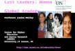 Diversity, Democratisation and Difference: Theories and Methodologies Lost Leaders: Women in the Global Academy Professor Louise Morley Centre for Higher