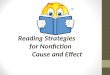 Reading Strategies for Nonfiction Cause and Effect