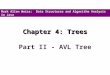 Chapter 4: Trees Part II - AVL Tree Mark Allen Weiss: Data Structures and Algorithm Analysis in Java
