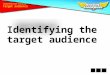 Identifying the target audience Comprehension Toolkit