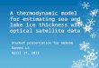 A thermodynamic model for estimating sea and lake ice thickness with optical satellite data Student presentation for GGS656 Sanmei Li April 17, 2012