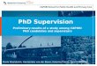 Marla Woolderink, Hannerieke van der Boom, Katarina Putnik, Gonnie Klabbers PhD Supervision Preliminary results of a study among CAPHRI PhD candidates
