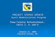 PROJECT STATUS UPDATE Hyatt Modernization Program Pump-Turbine Refurbishment, Units 2, 4, and 6 January 11, 2006 Farshid Falaki, PE