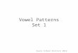 Vowel Patterns Set 1 Davis School District 2012. Vowel Patterns: Set 1 1. short vowels 2. short vowels 3. short vowels 4. short vowels 5. a_e 6. i_e 7