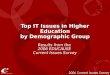 Top IT Issues in Higher Education by Demographic Group Results from the 2006 EDUCAUSE Current Issues Survey