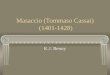 Masaccio (Tommaso Cassai) (1401-1428) K.J. Benoy