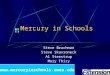 Mercury in Schools Steve Brachman Steve Skavroneck Al Stenstrup Mary Thiry 