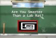 Are You Smarter Than a Lab Rat? Are You Smarter Than a 5 th Grader? 1,000,000 Inference Topic 1 Inference Topic 2 F.O.S. Topic 3 F.O.S. Topic 4 Author’s