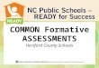 COMMON Formative ASSESSMENTS Hertford County Schools