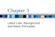 Chapter 3 Labor Law: Background and Basic Principles