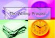The Writing Process. Stages of the Writing Process There are several stages to the Writing Process. Each stage is essential. There are several stages