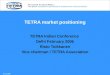 TETRA market positioning TETRA Indian Conference Delhi February 2006 Risto Toikkanen Vice chairman / TETRA Association 30.01.2006