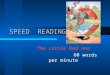 SPEED READING The Little Red Hen 60 words per minute