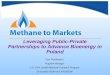 Leveraging Public-Private Partnerships to Advance Bioenergy in Poland Tom Frankiewicz Program Manager U.S. EPA Landfill Methane Outreach Program 29 October