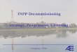 Visaginas, 2008 INPP Decommissioning Strategy, Programme, Licensing