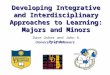 University of Delaware Developing Integrative and Interdisciplinary Approaches to Learning: Majors and Minors Dave Usher and John A. Pelesko