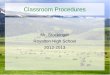 Classroom Procedures Mr. Stockinger Royalton High School 2012-2013