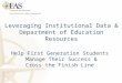 Leveraging Institutional Data & Department of Education Resources