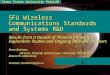 Simon Fraser University PolyLAB SFU Wireless Communications Standards and Systems R&D Results from a Decade of Planetary Analogue Exploration Studies and