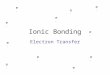 Ionic Bonding Electron Transfer e-e- e-e- e-e- e-e- e-e- e-e- e-e- e-e- e-e- e-e- e-e-