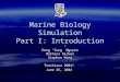 Marine Biology Simulation Part I: Introduction Dung “Zung” Nguyen Mathias Ricken Stephen Wong TeachJava 2004! June 25, 2004