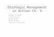 Strategic Management in Action Ch. 6 Andrew Etlinger Ashley Harris Blake Green David Styers Carolynn Schnaubelt