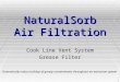1 NaturalSorb Air Filtration Cook Line Vent System Grease Filter Dramatically reduce buildup of greasy contaminants throughout air extraction system