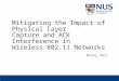 Mitigating the Impact of Physical Layer Capture and ACK Interference in Wireless 802.11 Networks Wang Wei