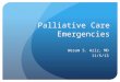 Palliative Care Emergencies Wesam S. Aziz, MD 11/5/13