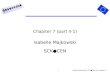 1 Chapiter 7 (part II-1) Isabelle Majkowski SCK●CEN Isabelle Majkowski, SCK●CEN and chapter 7