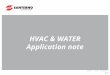Imola – June, 19 2013 - 01 HVAC & WATER Application note