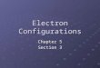 Electron Configurations Chapter 5 Section 3. Vocabulary electron configuration aufbau principle Pauli exclusion principle Hundâ€™s rule Valence electron