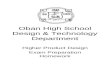 Oban High School Design & Technology Department Higher Product Design Exam Preparation Homework