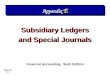 Appendix E-1 Subsidiary Ledgers and Special Journals Subsidiary Ledgers and Special Journals Financial Accounting, Sixth Edition Appendix E