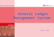 General Ledger Management System Iris Lee. General Ledger System Structure……..5 Minutes General Ledger System Structure……..5 Minutes General Ledger Common