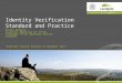 Identity Verification Standard and Practice Murray Dolling Assistant Registrar of Titles A/Manager Titles Dealings Section Landgate LSLB/SSSI Seminar Bunbury