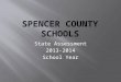 State Assessment 2013-2014 School Year. Grade Range AchieveGapGrowthCollege Career Grad. Rate Total Elem.30 40N/A 100 Mid.28 16N/A100 High20 100