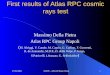 27/02/2002M.D.P. - ATLAS Muon Week1 First results of Atlas RPC cosmic rays test Massimo Della Pietra Atlas RPC Group Napoli ( M. Alviggi, V. Canale, M