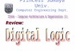 Princess Sumaya Univ. Computer Engineering Dept. Review: