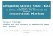 Integrated Service Areas (ISA) for Ageing in Place in Germany, Switzerland, the Netherlands and Denmark International Platform Holger Stolarz housing and
