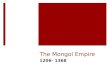 The Mongol Empire 1206- 1368.  1294-Map