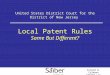 Local Patent Rules Same But Different? United States District Court for the District of New Jersey Arnold B. Calmann Saiber LLC