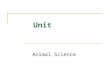 Unit Animal Science. Problem Area Growth and Development of Animals