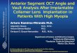 Anterior Segment OCT Angle and Vault Analysis After Implantable Collamer Lens Implantation in Patients With High Myopia Arturo Ramirez-Miranda M.D. Alejandro