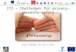 1 Scott CADZOW, C3L for i-Tour ITS – Challenges for privacy-security-safety