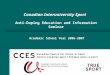 Anti-Doping Education and Information Seminar Canadian Interuniversity Sport Academic School Year 2006-2007